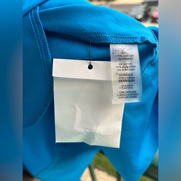 Karl Lagerfeld Blue and Gold A-Line Mini Dress - Picture 16 of 17